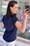 بلوزة إيروبين بأزرار على الرقبة 6Y048 - 2
