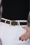 Square Gold Buckle Women's Belt Trouser Belt Dress Belt Shirt Belt Coat Belt