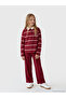Esvab • Modern & Distinctive Devrik Roba Collar Striped Girls' Sweatshirt and Sweatpants