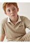 Esvab • Modern & Distinctive Devrik Roba Collar Embroidered Boys' T-Shirt