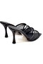 Alora Black Tulle Women's Heels Slipper - 7