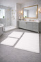 Plush , Pufy , Soft, Non-Slip Sole , Washable , 60X100-60X50-30X40 Cm, 3-Piece Bathroom Set