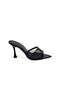 Alora Black Tulle Women's Heels Slipper - 2