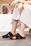 Women's Genuine Leather Flat Slippers - 4