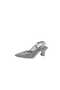 Ceylan 92 Women's Silver Shimmering Closed Toe Open Back Stiletto Heel U Evening Dress Shoes - 3