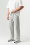 Men's Washed 3-Yarn Combed Cotton Baggy Sweatpants with Elastic Waist and Laces - 4