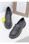 D26Ya-3765 Buckle Detail Genuine Leather Leather cm Thick Sole Loa Loafers Shoes for Women - 4