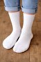 Sports Socks White Heart Pattern 3 Pairs Stitch-Free Towel Sole - 3