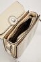Double Strap Snake Leather Detailed Women's Casual and Stylish Shoulder Bag Mink - 5
