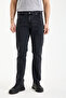 Slim Fit Dark Gray Stretch Fabric Jeans