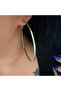 Silver Color Steel Hoop Earrings Acr9271
