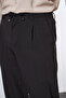 Elastic Waist Baggy Linen Trousers - 6