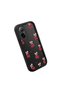 حافظة سيليكون سوداء متوافقة مع هاتف Realme C67 4G مقاومة للصدمات مع حماية للكاميرا Cherry منقوش - 3
