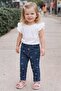 Baby Girl Bow Embroidered Denim Pants - 4