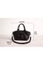 Women's Bitter Brown Small Crossbody Bag with Flap and Knot Detail, Casual Stylish Mini Shoulder Bag - 4
