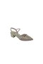 Ceylan 854 Women's Gold Shiny Stone Banded Block Heel Large Size Evening Dress Shoes 41 42 - 4