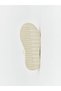 Beige Leather-Look Baby Girl Ballet Flats - 6