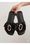 Women's Flat Sole Bow Detail Stylish Slipper