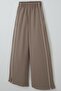 Girl's Sweatpants with Double Sides Piped Pocketed and Slit Cuffs, Ages 9-14, Mink - 3