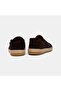 Men's Brown Perforated Casual Shoes Suede Leather Loafers - 5