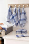 10-Piece Luxury Dish Drying Cloth and Kitchen Towel 50X70 cm Daily Blue - 2