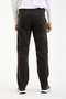 Cotton Dark Khaki Velvet Trousers with Elastic Waistband - 4