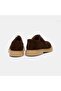 Men's Brown Lace-Up Suede Classic Shoes - 5