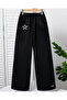 Stars Printed Wide Leg Sweatpants for Girls
