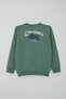 Boy's Tracksuit Set with Back Print Detail Pocketed Ages 7-12, Petrol Green - 4