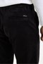 Dark Brown Velvet Corded Fabric Chino Trousers with Elastic Waistband - 6