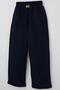 Girl's Pants Suit with Finger Loop Detail, 8-14 Years Old, Navy Blue - 8