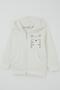 Baby Boy Tracksuit Set Cute Capuchon Printed 6 Months-1.5 Years, Ecru - 6