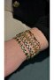 Gold Stone Fishbone Model Jeweler's Work Bracelet Xuping - 4