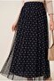 Elastic Waistband Polka Dot Pack Lined Tulle Skirts -K. Coffee - 4