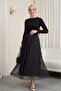 Elastic Waistband Polka Dot Pack Lined Tulle Skirts -K. Coffee - 3