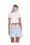 Women's Sea Shell Printed Over-The-Top Baby Tee Combed Cotton Cropped T-Shirt - 4