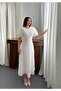 Women's Rose Detailed Special Design Dress - 3