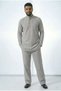 Gray Wide Fit 100% Cotton Muslin Men's Hajj and Umrah Set - Elegant Collar, Long Sleeves, Anti-Sweat, Comfortable - 3