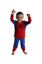 - -Boys Night Pajama Set – Long Sleeve Cotton Blend Sleepwear, Red & Blue, 2–7 Years