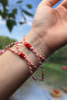 Adjustable Marteniçka Rope Bracelet Set of 2 - Red and White Lucky Bracelet - Handmade Accessory - 3