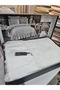 Moda Çeyi̇z 7 Piece Duvet Cover+Pique Set Ecru - 5