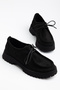 Women's Leather High-Sole Lace-Up Casual Shoes - 2