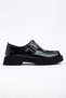 Women's Leather High-Sole Buckle Casual Shoes - 3