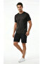 Men's Black Sports T-Shirt Pro+ Compression Breathable Sweat-Wicking Fabric Athletic - 5