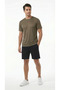 Men's Khaki Sports T-Shirt Pro+ Compression Breathable Sweat-Wicking Fabric Athletic - 6