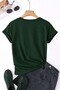 Unisex Green 7Lipapatya Printed Crew Neck T-Shirt - 3