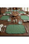 4-Piece Baroque Embroidered Service Set for 2 People (2 Pieces Placemat , 2 Pieces Service Napkins) - 3