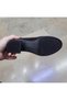 Women's Inside-Outside H Genuine Leather O Orthopedic 5 cm K Block Heel Stylish, Comfortable Black-Brown Patent Leather Shoes - 4