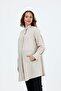 Maternity Pocketed Tunic Shirt, Linen Viscose Blend Fabric, Collar and Cuff Button Detailing - 6