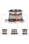 WLR RACING - Turbo Adapter Flange For T25 T28 GT25 GT28 8 Bolt to 3″ 76mm V Band Turbo Outlet Dow... - 2